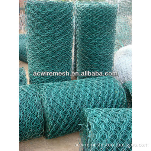 PVC-coated hexagonal wire netting